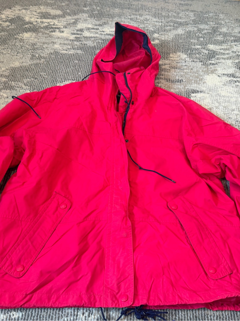 Eddie Bauer Kids Hot Pink Hooded Rain Jacket